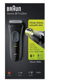 Braun Series 3 ProSkin 3000S Rechargeable Cordless Electric Foil Clipper Trimmer Shaver Razor Groomer Grooming Kit 220V Dual Auto Voltage