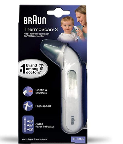 Braun Thermoscan 3 IRT3030 Baby Child Adult Digital Ear Thermometer Reading Temperature
