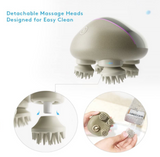 Breo BC0578 Wireless Mini Scalp Head Body Massager Waterproof with Bamboo Base