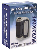 Carson 60X-120X MicroBrite Plus LED Pocket Microscope MM-300