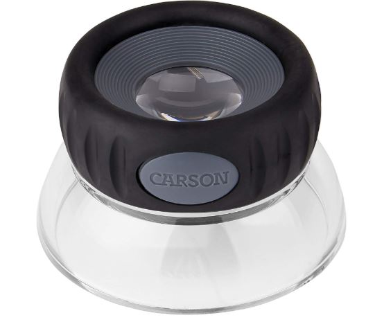 Carson LO-06 LumiLoupe Plus 6X Jeweler Loupe Magnifier Microscope