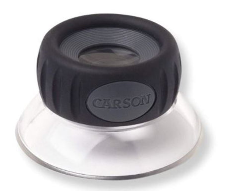 Carson LO-15 LumiLoupe Plus 17.5X Jeweler Loupe Magnifier Microscope