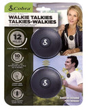 Cobra ACT120B 12-Mile Hands Free Chat Tag Curve Wearable Rechargeable Walkie Talkies Two Way Radio
