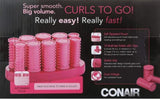 Conair HS10X Instant Heat Compact Hot Hair Curler Rollers 220V Auto Dual Voltage