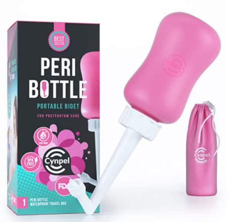 Cynpel Peri Bottle Potable Bidet for Postpartum Essentials Feminine Care with Waterproof Travel Bag