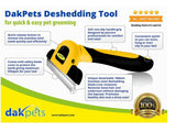 DakPets Pet Grooming Hair Deshedding Brush Tool