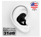 Decibullz Custom Molded Earplugs 31dB NRR Hearing Protection Ear Plug