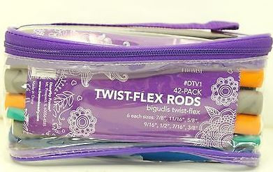 DIANE Twist Flex Rods Foam Hair Curl Rollers 42-Pack