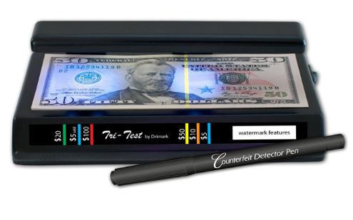 Drimark UV Counterfeit Dollar Money Peso Currency Detector