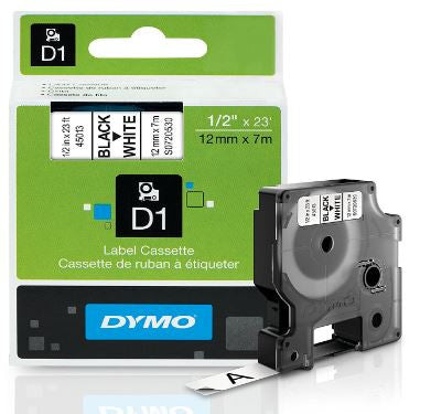 Dymo D1 45013 Labeling White 0.5 Inch Tape Cartridge LabelManager 160