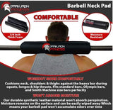 Dark Iron Fitness 17 Inch Barbell Neck Pad for WeightLifting Powerlifting Crossfit