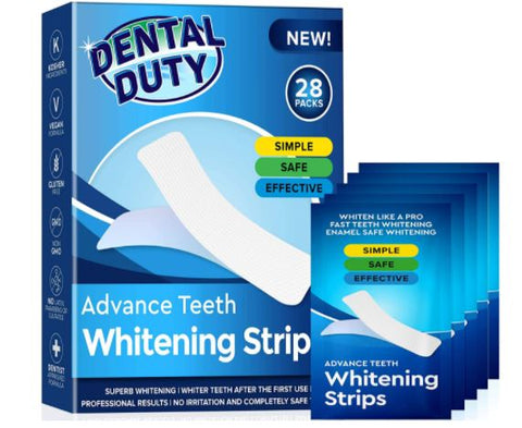 Dental Duty 28-PC Advanced Teeth Dental Lighting Whitening Strips Kit