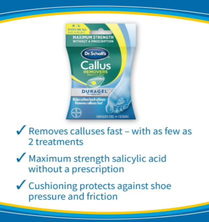 Dr. Scholl's Callus Remover Cushioning Pain Relief with Duragel Technology