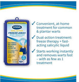 Dr. Scholl's Dual Action 7 Treatments Freeze Away Plantar Common Warts Remover Removal Kit