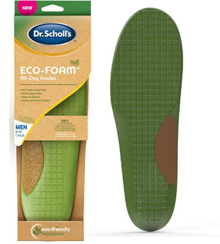Dr. Scholl’s Eco-Foam All-Day Insoles for Tired & Achy Feet Size 8 - 14 Men