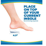 Dr. Scholl's Heel Cups with Massaging Gel Protection Relieve Prevent Heel Pain One Size Men Women