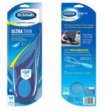 Dr. Scholl's Ultra Thin Insoles with Massaging Gel Foot Feet Heel Arch Support Men Size 8-13