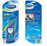 Dr. Scholl's Ultra Thin Insoles with Massaging Gel Foot Feet Heel Arch Support Women Size 6-10