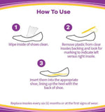 Dr. Scholl's Clear Cushioning Insoles Gel for Flats Women Size 6-10