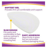 Dr. Scholl's Hidden Arch Supports for Flats with Soft Gel One Size