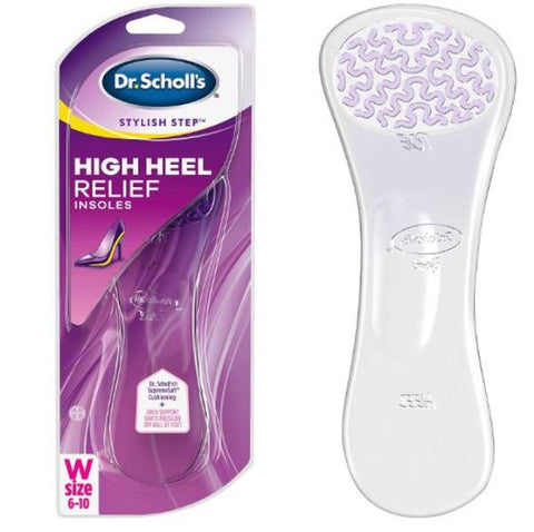 Dr. Scholl’s High Heel Relief Insoles with Ultra-Soft Gel Arch Support Women Size 6-10