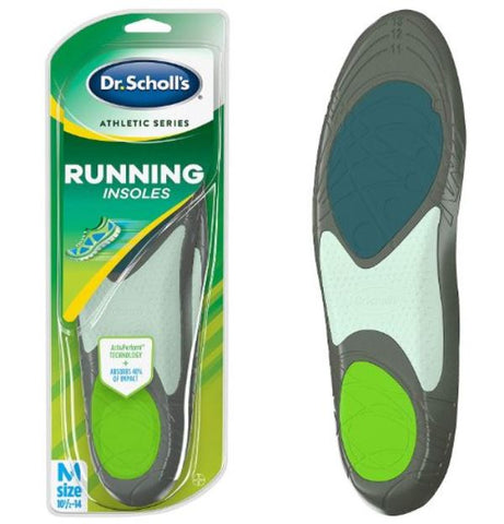 Dr. Scholl’s Running Insoles for Plantar Fasciitis Shin Splints Support Men Large Size 10.5-14