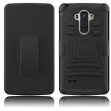 EC Armor Case for LG G Stylo G4 Stylus Kickstand Locking Belt Swivel Clip