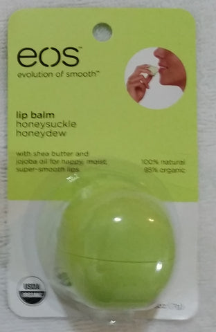 EOS Lip Balm 0.25 oz Lemon Drop, Honeydew, Sweet Mint Organic