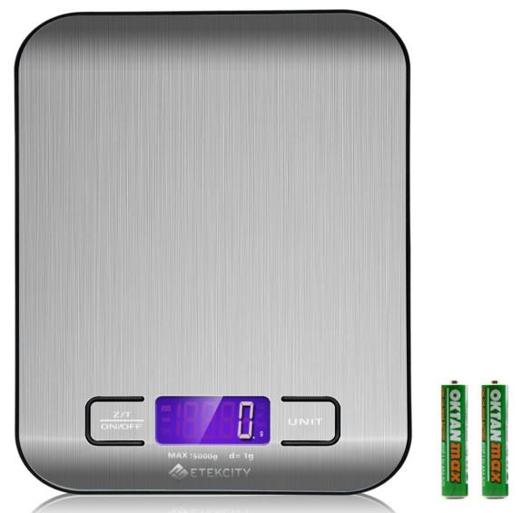 Etekcity 11lb/5kg Digital Stainless Kitchen Food Weighing Scale