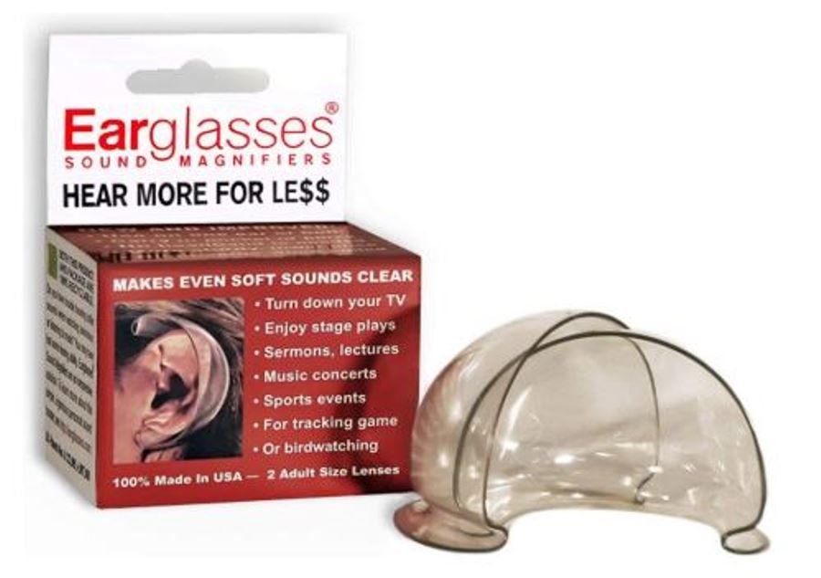 Earglasses 2-PC Personal Hearing Ear Sound Magnifiers Amplifiers