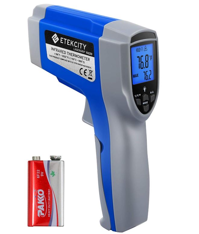 Etekcity 1022D Lasergrip Dual Laser Digital No Touch Non Contact IR Infrared Gun Thermometer Reading Temperature