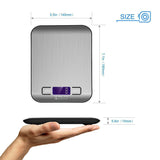 Etekcity 11lb/5kg Digital Stainless Kitchen Food Weighing Scale