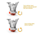Etekcity Portable Ultralight Mini Camping Gas Stove Outdoor Backpacking