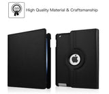 Fintie Case Cover for Apple iPad 2 3 4 360 Degree Rotating Black