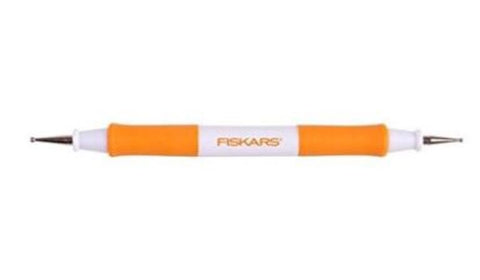 Fiskars 56067097J Dual-tip Embossing Pattern Stylus Craft Burnishing Tool