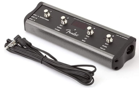 Fender 4-Button Amplifier Footswitch for Mode Tuner Bank Delay with 1/4 Inch Jack