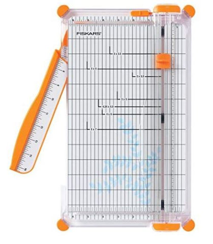 Fiskars 152490-1004 12-Inch SureCut Deluxe Craft Paper Trimmer Cutter