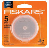 Fiskars 5-PC 45mm Rotary Cutter Replacement Blades