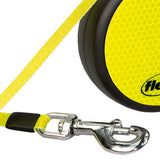 Flexi 16-Feet Medium Neon Reflect Retractable Cord Dog Leash Training