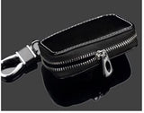 Ford Black Leather Car Key Chain Coin Holder Keychain Wallet Bag
