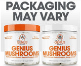 Genius Mushroom for Energy Clarity Immune System Booster & Nootropic Brain Supplement 90 Capsules