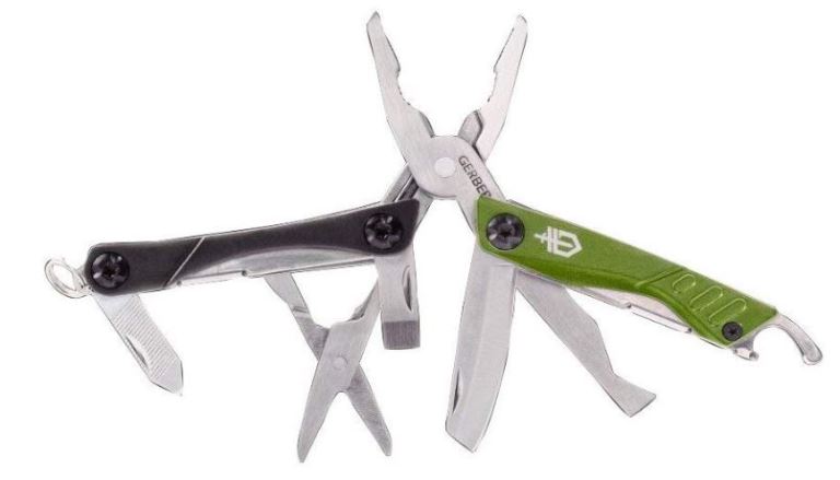 Gerber 31-001132 Dime Pocket Knife Pliers Keychain Stainless Steel Multi-Tool Green