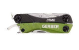 Gerber 31-001132 Dime Pocket Knife Pliers Keychain Stainless Steel Multi-Tool Green