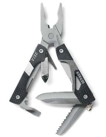 Gerber Vise Pocket Knife Pliers Keychain Stainless Steel Muti-Tool