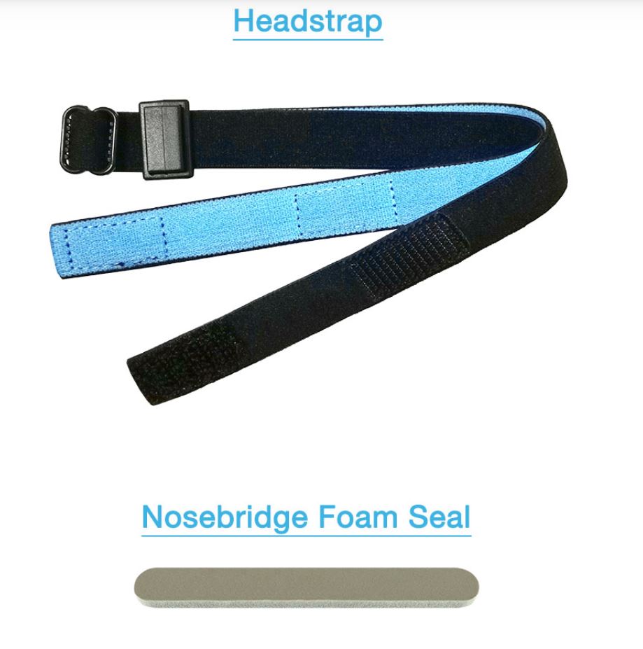 Headstrap And Nose Foam For UK Cambridge Mask Face Basic N95