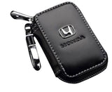 Honda Black Leather Car Key Chain Coin Holder Keychain Wallet Bag