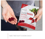 HumanN SuperBeets Heart Chews Helps Support Healthy Blood Flow Circulation, Blood Pressure, Energy 60-Count