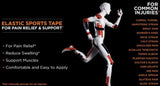 KT Tape Pro Kinesiology Sports Therapeutic Tape 20-Strip Water Resistant