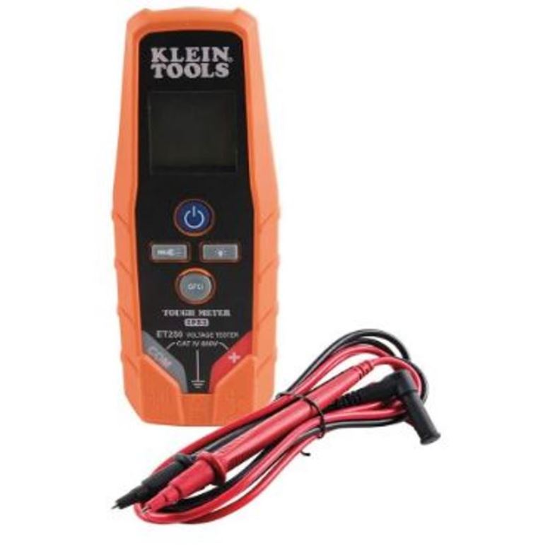 Klein Tools ET250 Digital Multimeter AC DC Voltage Continuity Meter Tester