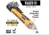 Klein Tools NCVT-5 Dual-Range Non Contact Voltage Tester with Laser Pointer Visual Audible Alerts